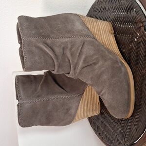 Diba Western Chelsea Bootie Ankle Women’s Sz 6 M Southwest Cowgirl Suede Leather